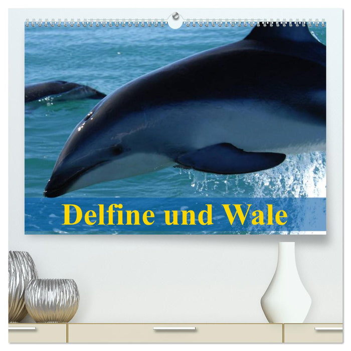 Dauphins et baleines (Calendrier mural CALVENDO Premium 2024) 