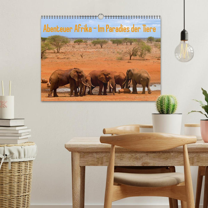 Adventure Africa - In the Paradise of Animals (CALVENDO Wall Calendar 2024) 