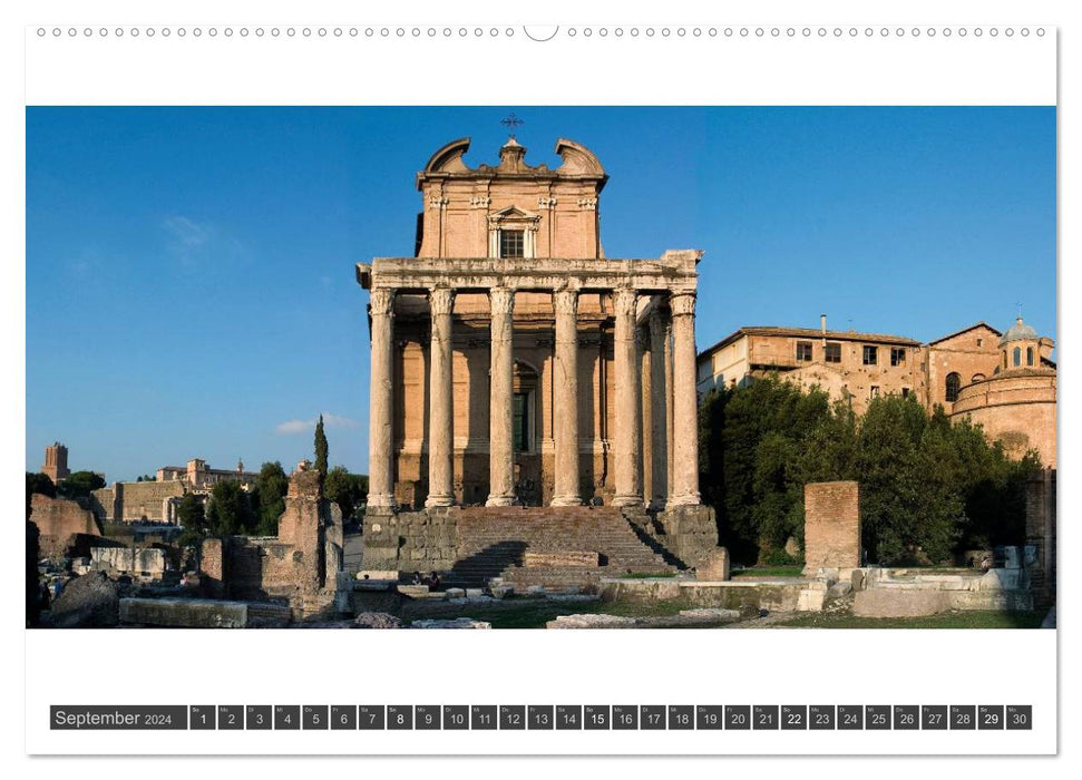 PANOROMA - Rome in Panorama (CALVENDO Premium Wall Calendar 2024) 