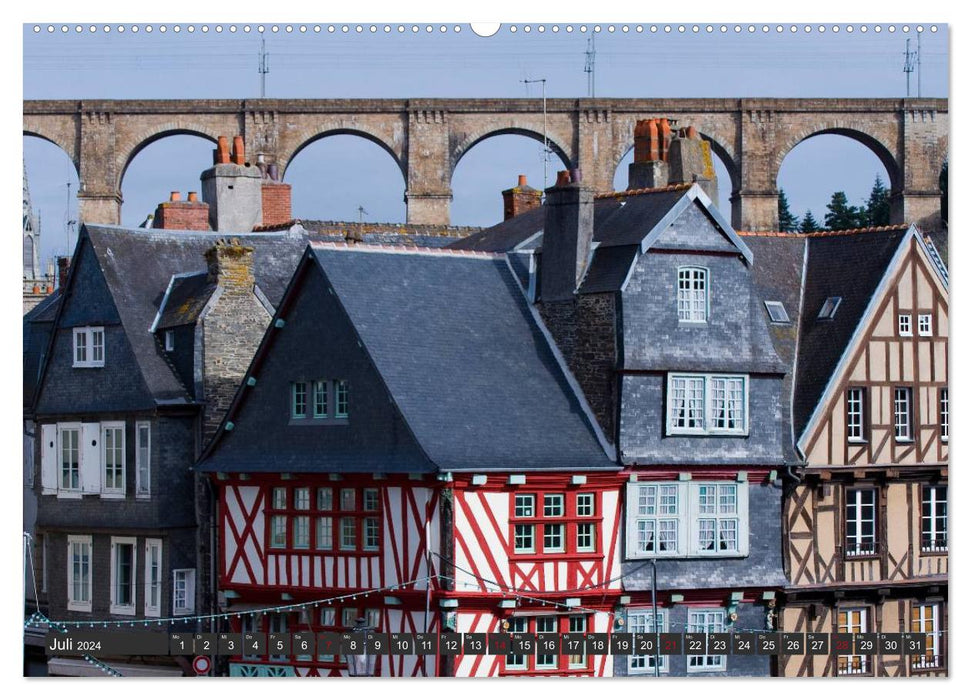 Bretagne - Le nord de la France (Calendrier mural CALVENDO Premium 2024) 