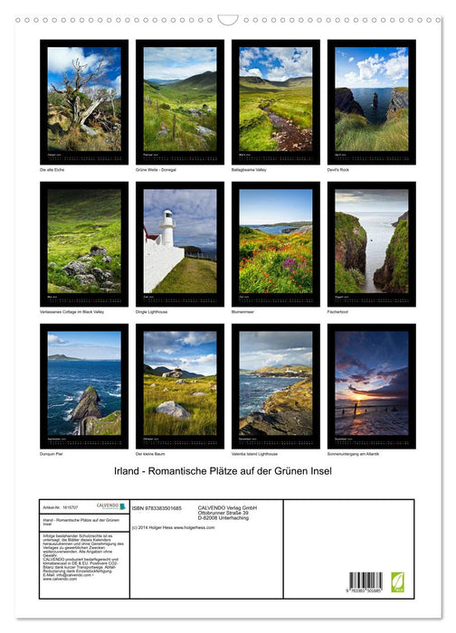Irland - Romantische Plätze auf der Grünen Insel (CALVENDO Wandkalender 2024)