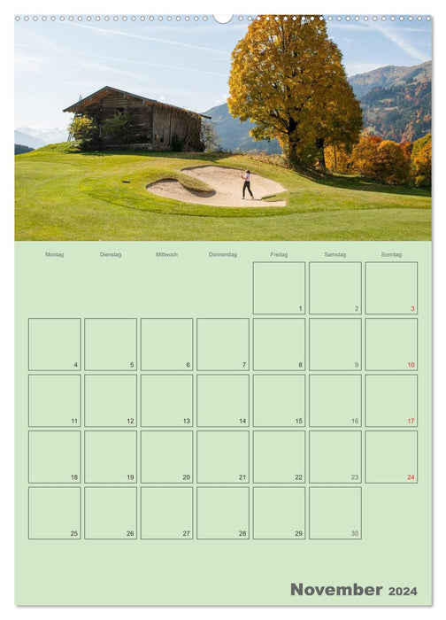 The golf tee time planner for the whole year / planner (CALVENDO Premium wall calendar 2024) 