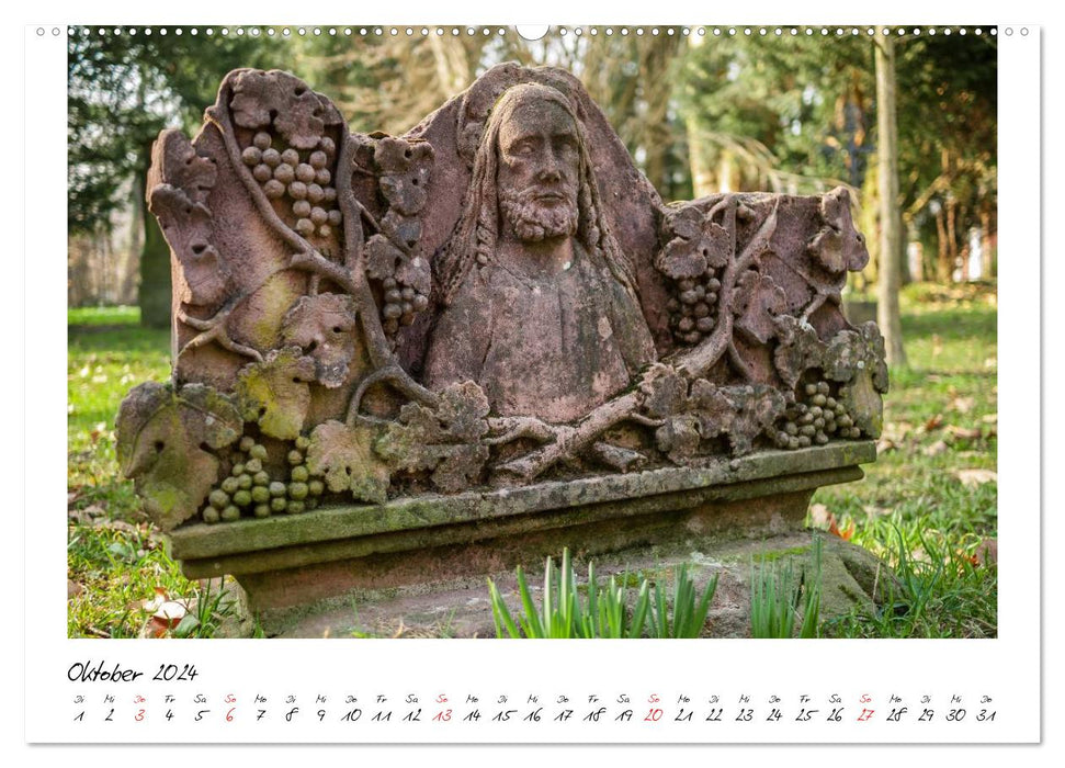 Old Freiburg Cemetery (CALVENDO wall calendar 2024) 