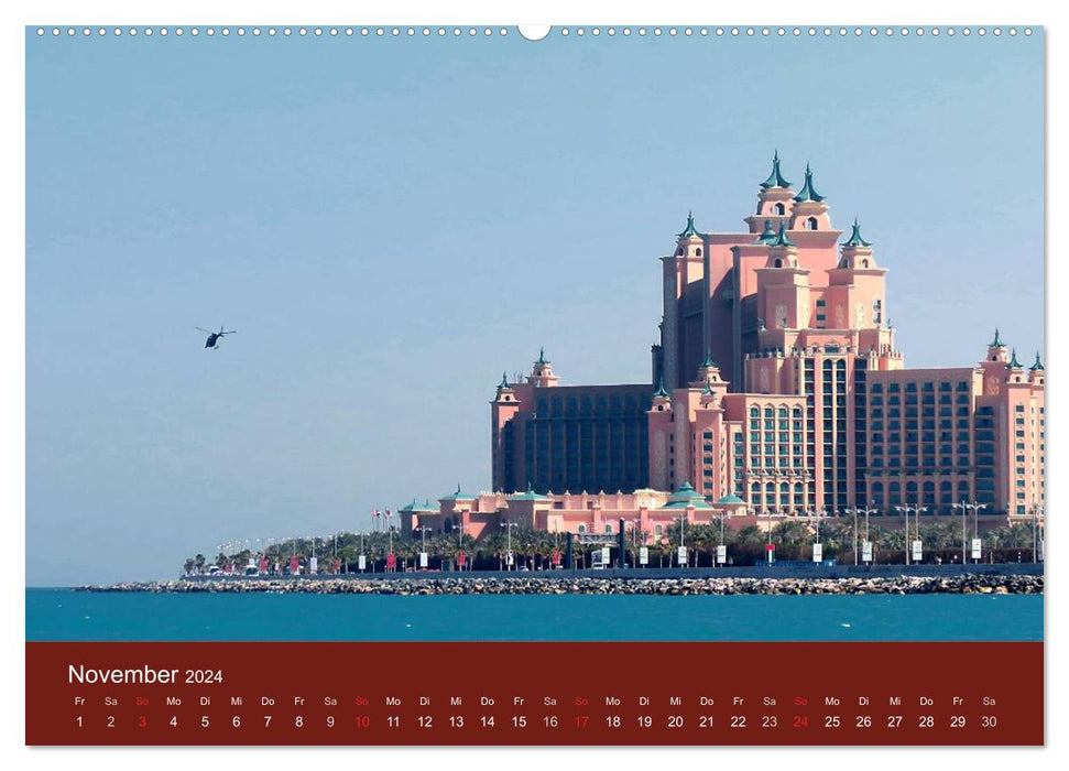 Abu Dhabi and Dubai (CALVENDO Premium Wall Calendar 2024) 