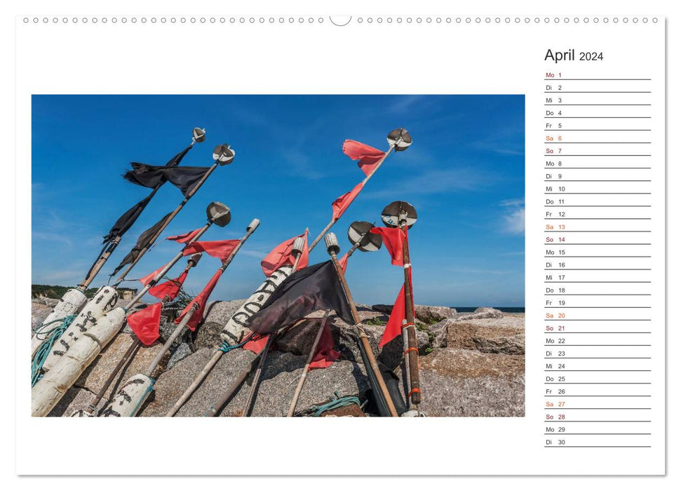 Zeit für Erholung - Insel Rügen / Geburtstagskalender (CALVENDO Wandkalender 2024)