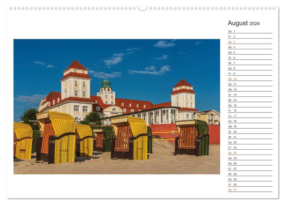 Zeit für Erholung - Insel Rügen / Geburtstagskalender (CALVENDO Wandkalender 2024)
