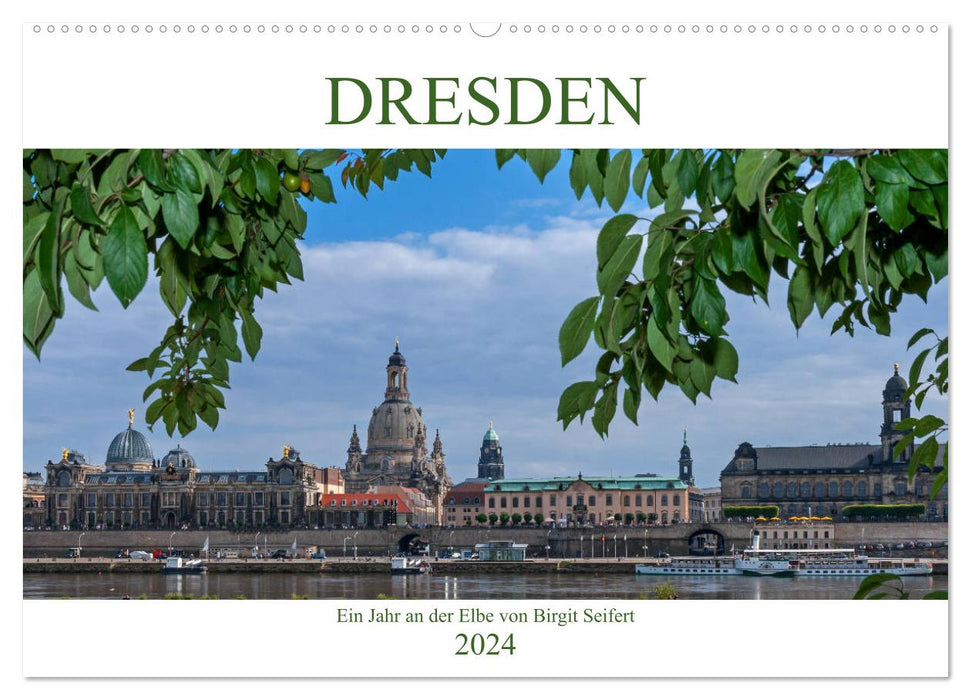 Dresde, une année sur l'Elbe (calendrier mural CALVENDO 2024) 