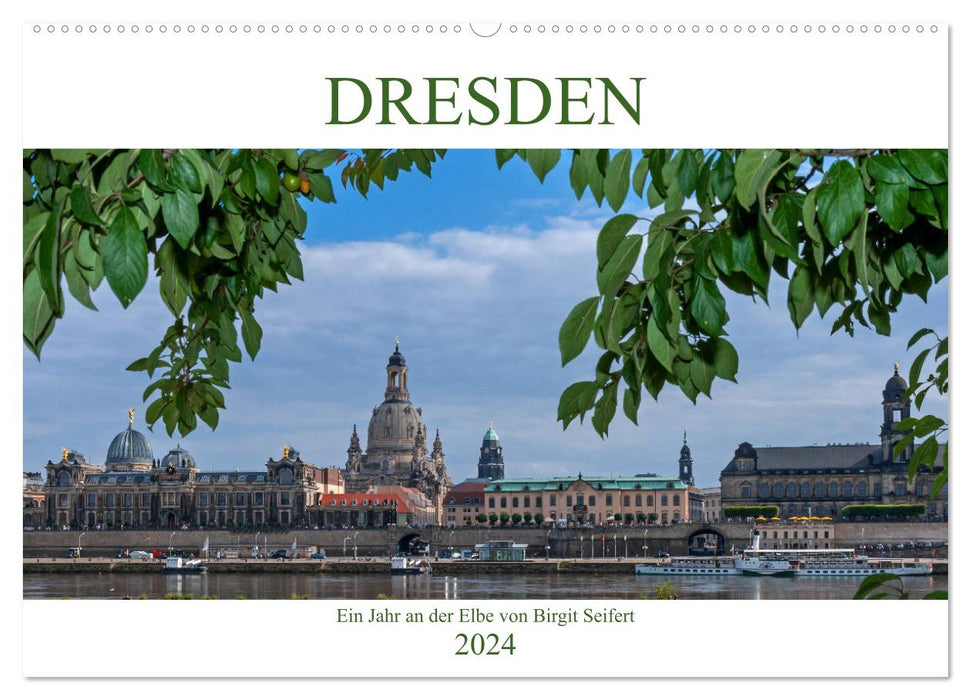 Dresden, ein Jahr an der Elbe (CALVENDO Wandkalender 2024)