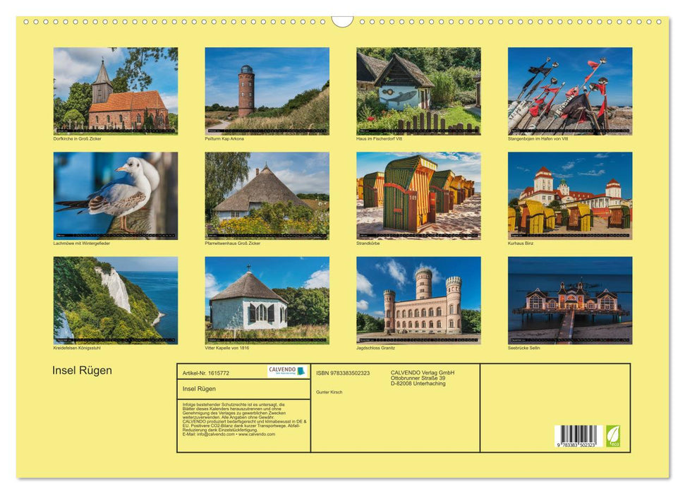 Entdeckungen auf der Insel Rügen (CALVENDO Wandkalender 2024)