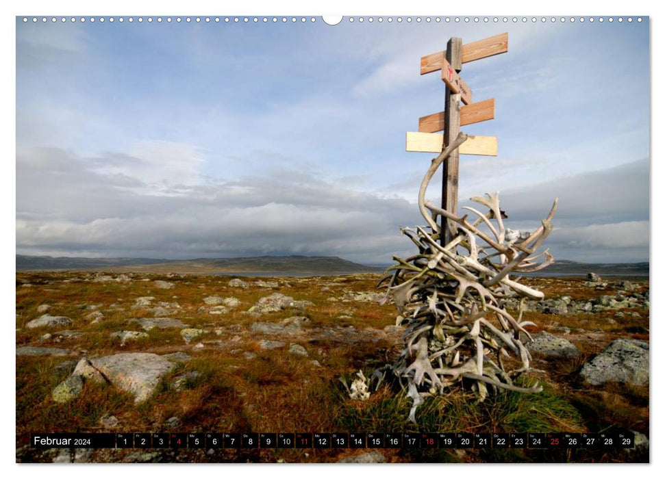 Foray through Norway's Hardangervidda (CALVENDO Premium Wall Calendar 2024) 