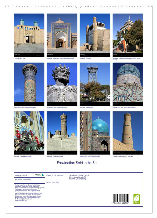 Fascination with the Silk Road (CALVENDO Premium Wall Calendar 2024) 