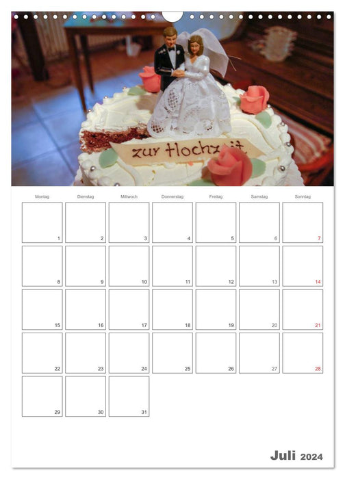 Mein Hochzeitsplaner für das ganze Jahr. (CALVENDO Wandkalender 2024)