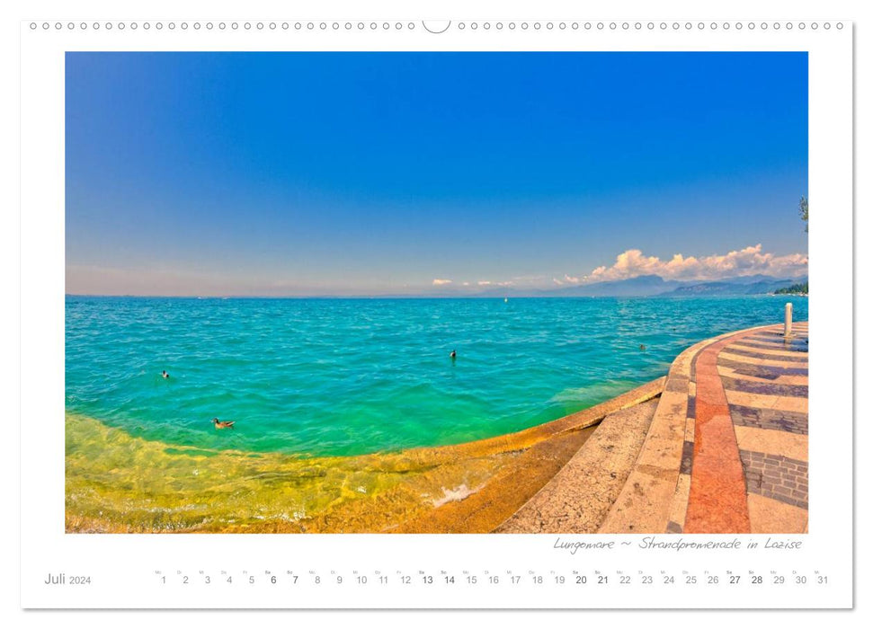 Longing for Lake Garda - Mediterranean flair at Lake Garda (CALVENDO wall calendar 2024) 