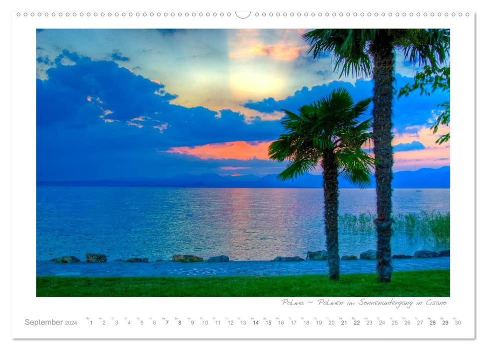 Longing for Lake Garda - Mediterranean flair at Lake Garda (CALVENDO wall calendar 2024) 