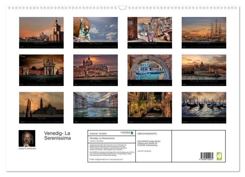 Venedig – La Serenissima (CALVENDO Wandkalender 2024)