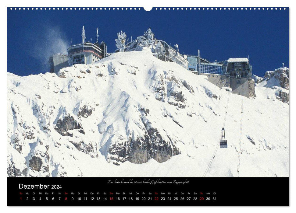 Garmisch-Partenkirchen en hiver (calendrier mural CALVENDO 2024) 