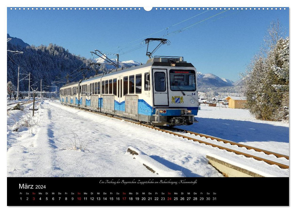 Garmisch-Partenkirchen im Winter (CALVENDO Wandkalender 2024)