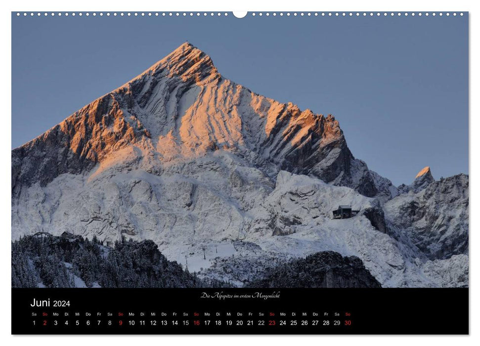 Garmisch-Partenkirchen in winter (CALVENDO wall calendar 2024) 
