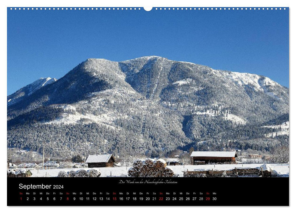 Garmisch-Partenkirchen im Winter (CALVENDO Wandkalender 2024)