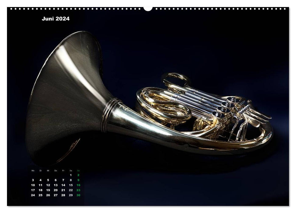 Le cor, un instrument merveilleux (Calendrier mural CALVENDO 2024) 