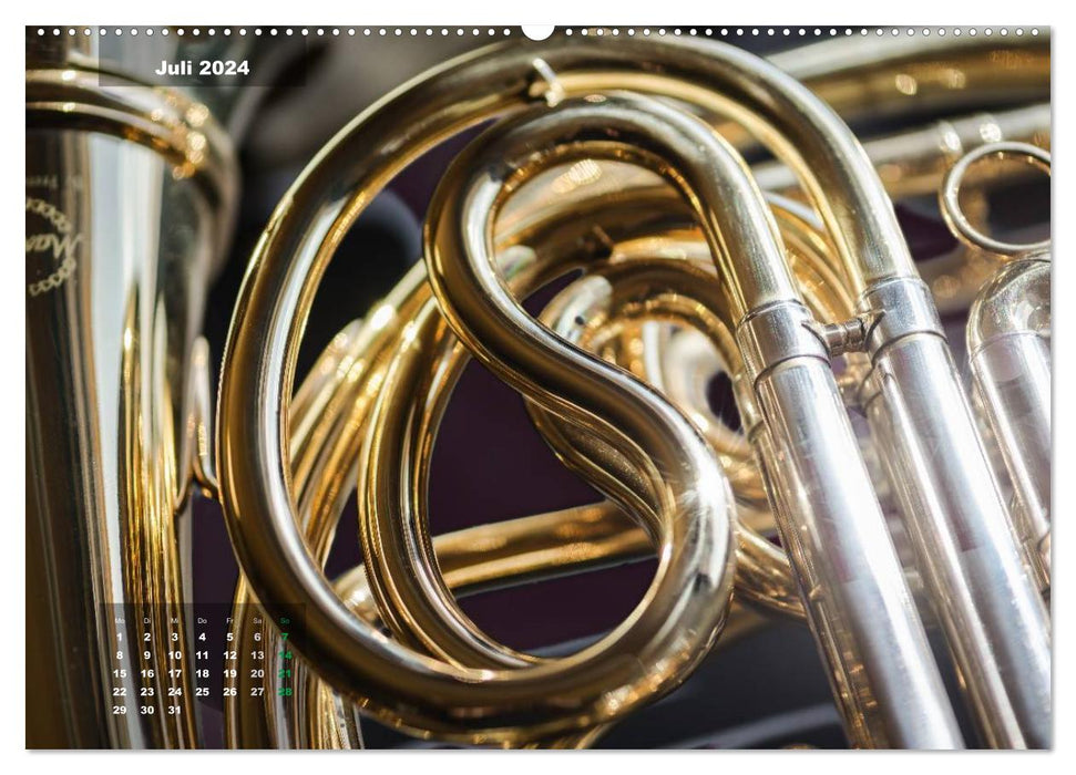 Das Horn, ein herrliches Instrument (CALVENDO Wandkalender 2024)