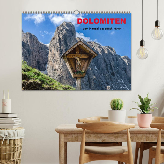 Dolomites - un peu plus près du paradis (Calendrier mural CALVENDO 2024) 