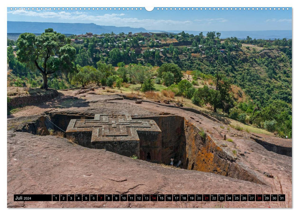 Éthiopie – Sur le toit de l'Afrique (Calvendo Premium Wall Calendar 2024) 