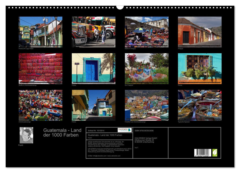 Guatemala - Land der 1000 Farben (CALVENDO Wandkalender 2024)