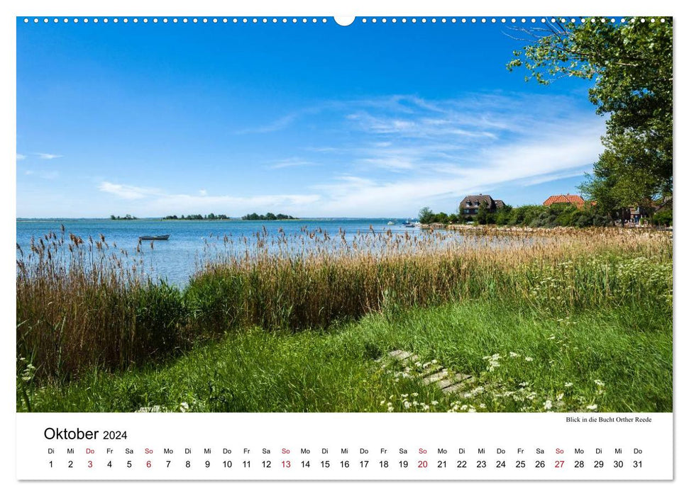 Fehmarn - "fe mer" bien sûr "situé au bord de la mer" (calendrier mural CALVENDO 2024) 