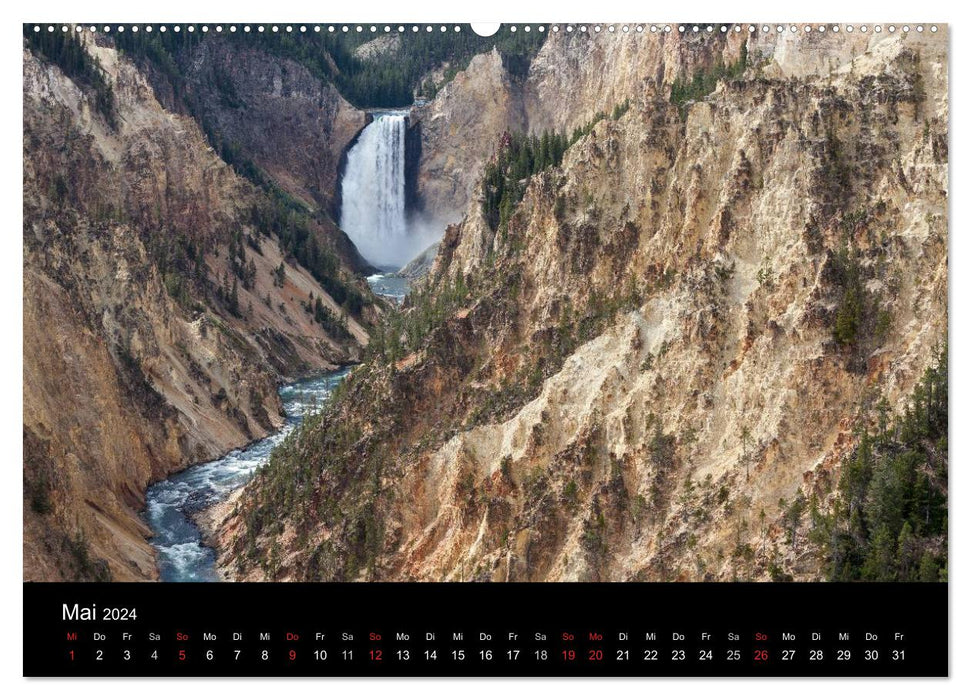 Wyoming &amp; South Dakota (CALVENDO Premium Wall Calendar 2024) 