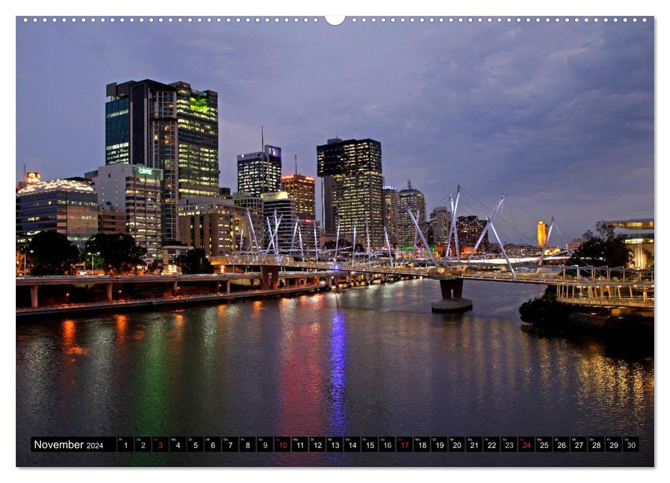 Brisbane (CALVENDO wall calendar 2024) 