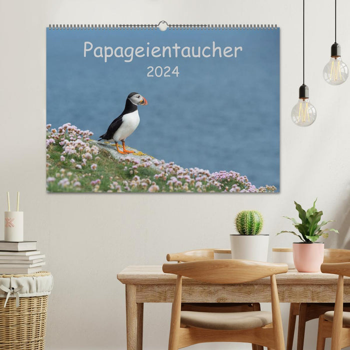 Papageientaucher 2024 (CALVENDO Wandkalender 2024)