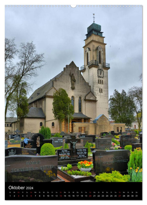 Sa(ar)krale Baukunst - Kirchenarchitektur im Saarland (CALVENDO Wandkalender 2024)