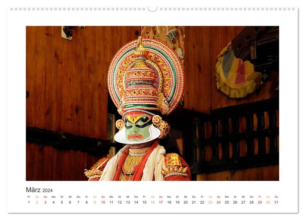 Kerala - In the South of India (CALVENDO Premium Wall Calendar 2024) 