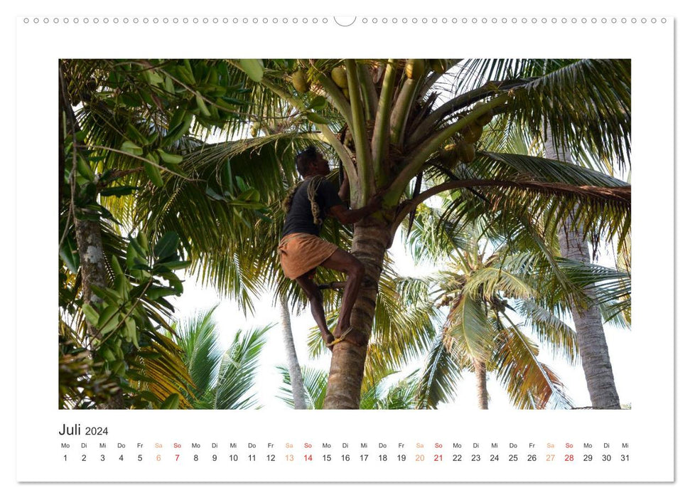 Kerala - Dans le sud de l'Inde (Calvendo Premium Wall Calendar 2024) 