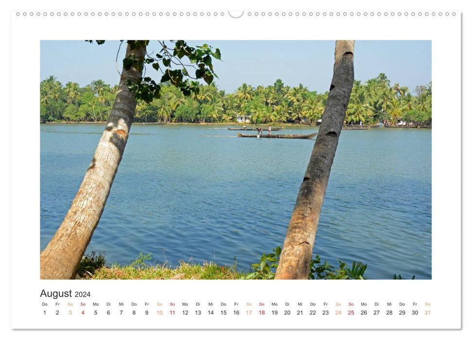 Kerala - Dans le sud de l'Inde (Calvendo Premium Wall Calendar 2024) 