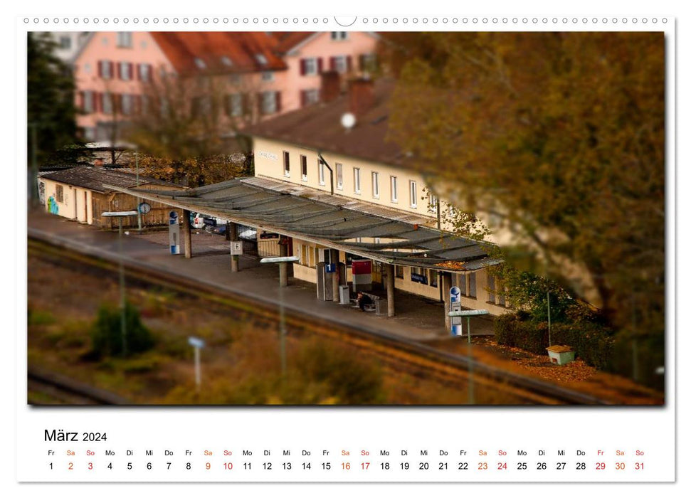 De loin : Schwäbisch Hall 2024 (Calendrier mural CALVENDO Premium 2024) 