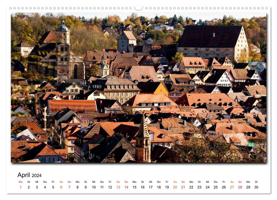From a distance: Schwäbisch Hall 2024 (CALVENDO Premium Wall Calendar 2024) 