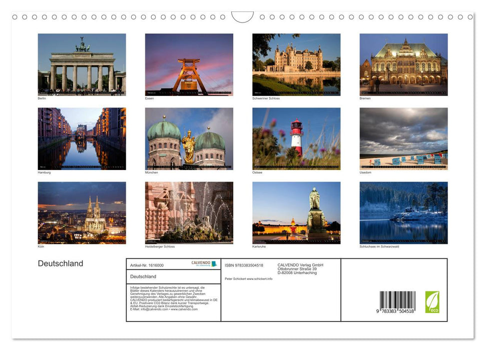 Germany (CALVENDO wall calendar 2024) 