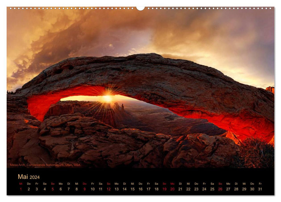 USA The Southwest - Unique Monuments (CALVENDO Wall Calendar 2024) 