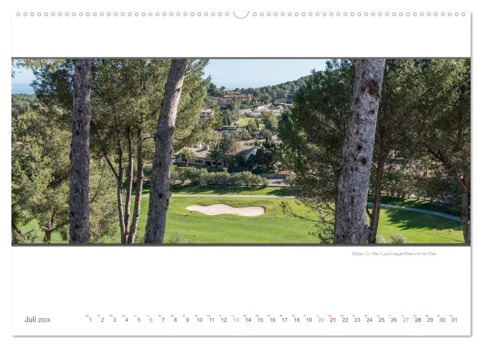 Moments d'émotion : Les plus beaux terrains de golf de Majorque. (Calendrier mural CALVENDO Premium 2024) 
