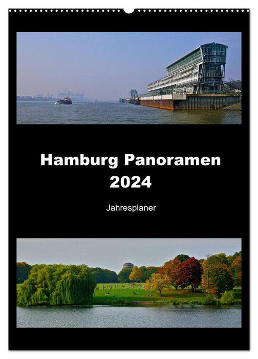 Hamburg Panoramas 2024 • Annual planner (CALVENDO wall calendar 2024) 