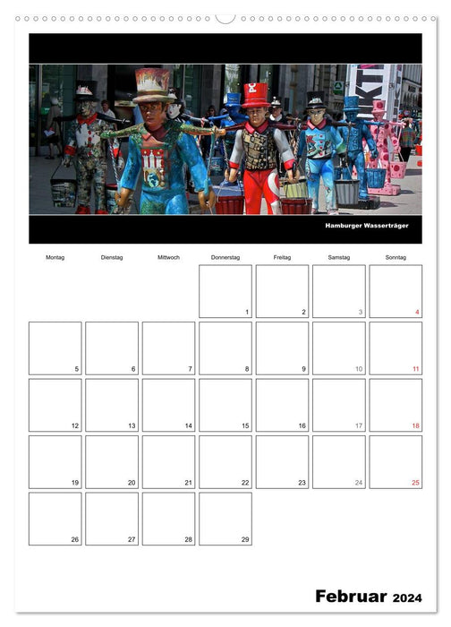 Hamburg Panoramas 2024 • Annual planner (CALVENDO wall calendar 2024) 