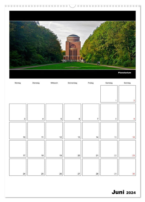 Hamburg Panoramas 2024 • Annual planner (CALVENDO wall calendar 2024) 