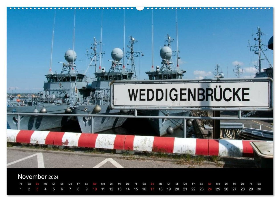 Marinestützpunkt Kiel (CALVENDO Premium Wandkalender 2024)