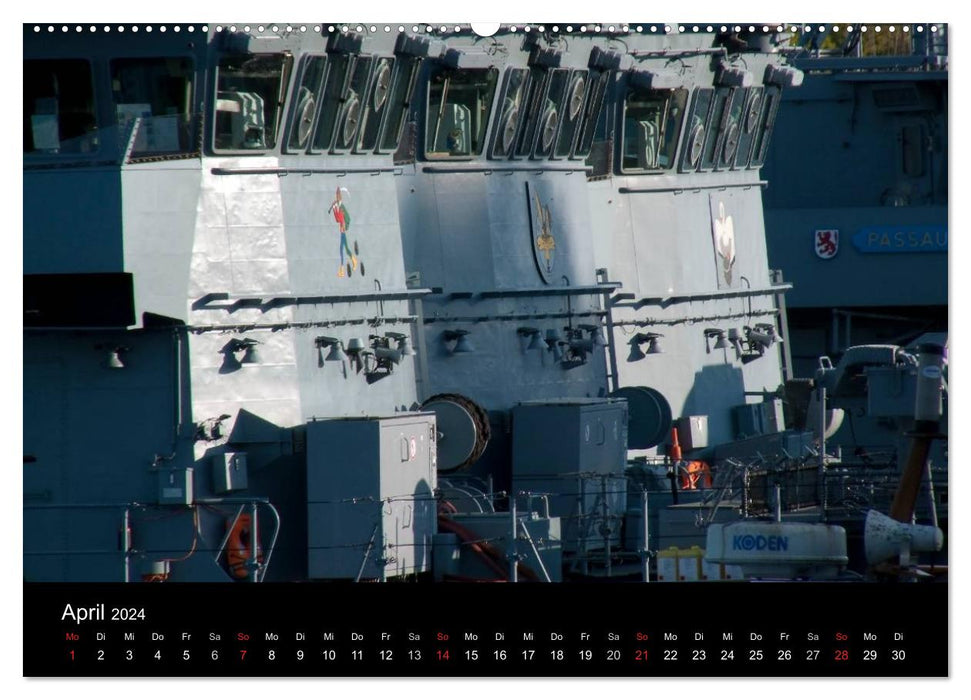 Kiel Naval Base (CALVENDO Premium Wall Calendar 2024) 