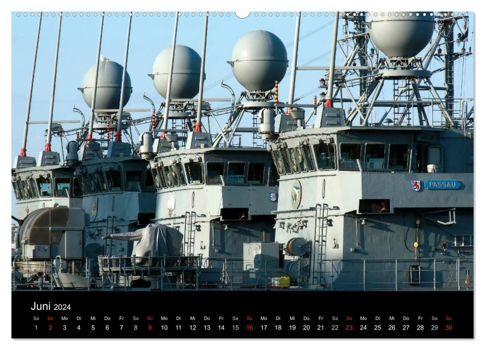 Kiel Naval Base (CALVENDO Premium Wall Calendar 2024) 