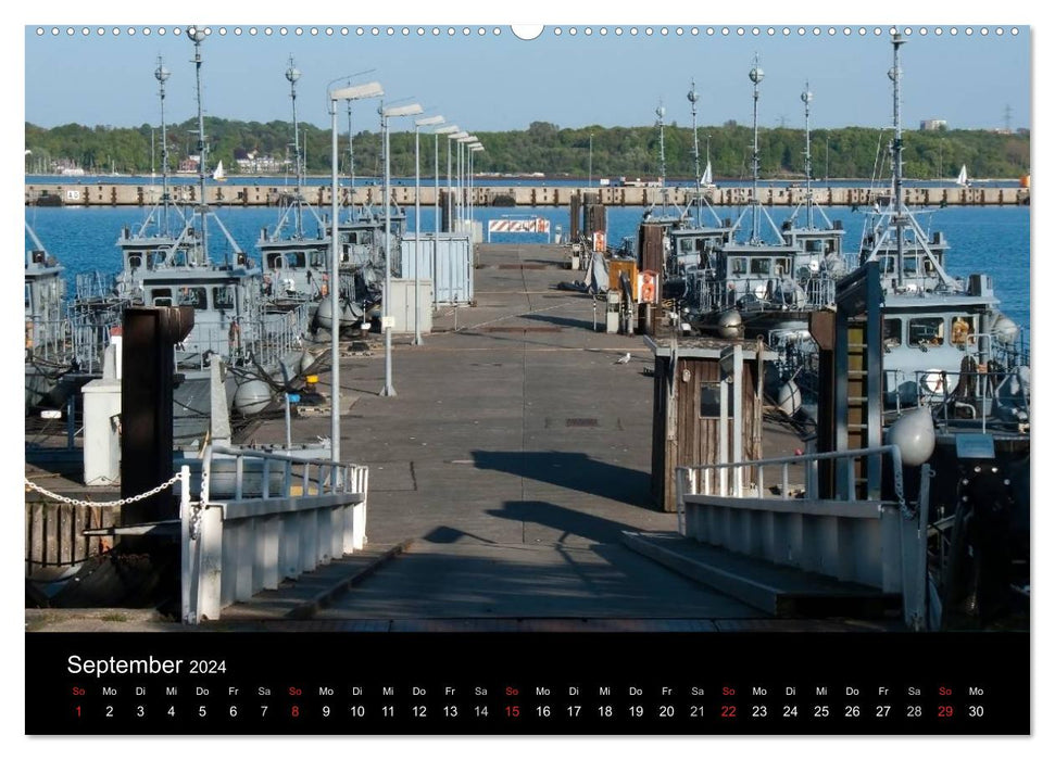 Marinestützpunkt Kiel (CALVENDO Premium Wandkalender 2024)