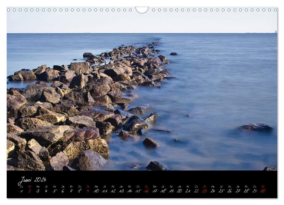 Friedrichskoog groynes and salt marshes (CALVENDO wall calendar 2024) 