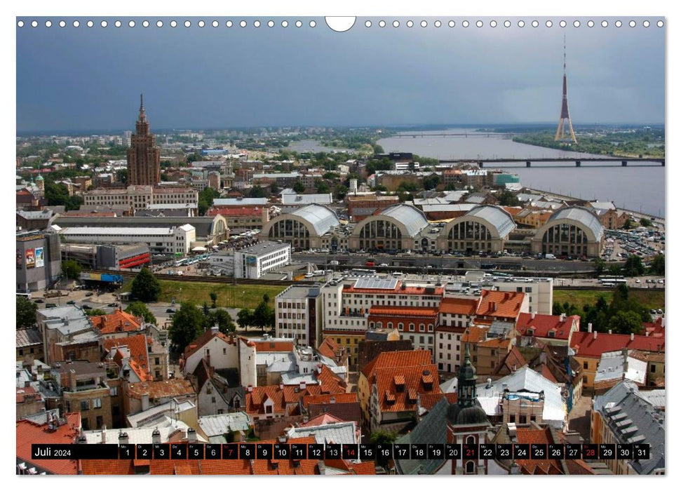 Riga + Jurmala (CALVENDO wall calendar 2024) 